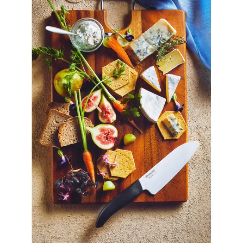 Couteau Céramique|Couteau Santoku*KYOCERA Santoku Céramique Noir 14 cm Gen Earth