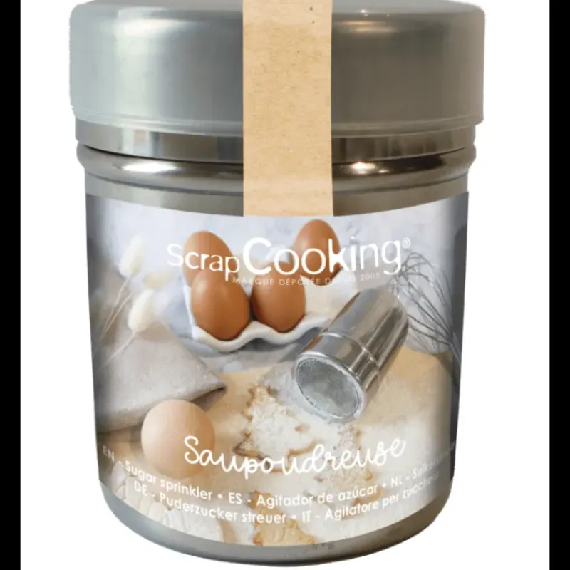 Ustensiles Pâtisserie*SCRAPCOOKING Saupoudreuse Maille Fine 80 g