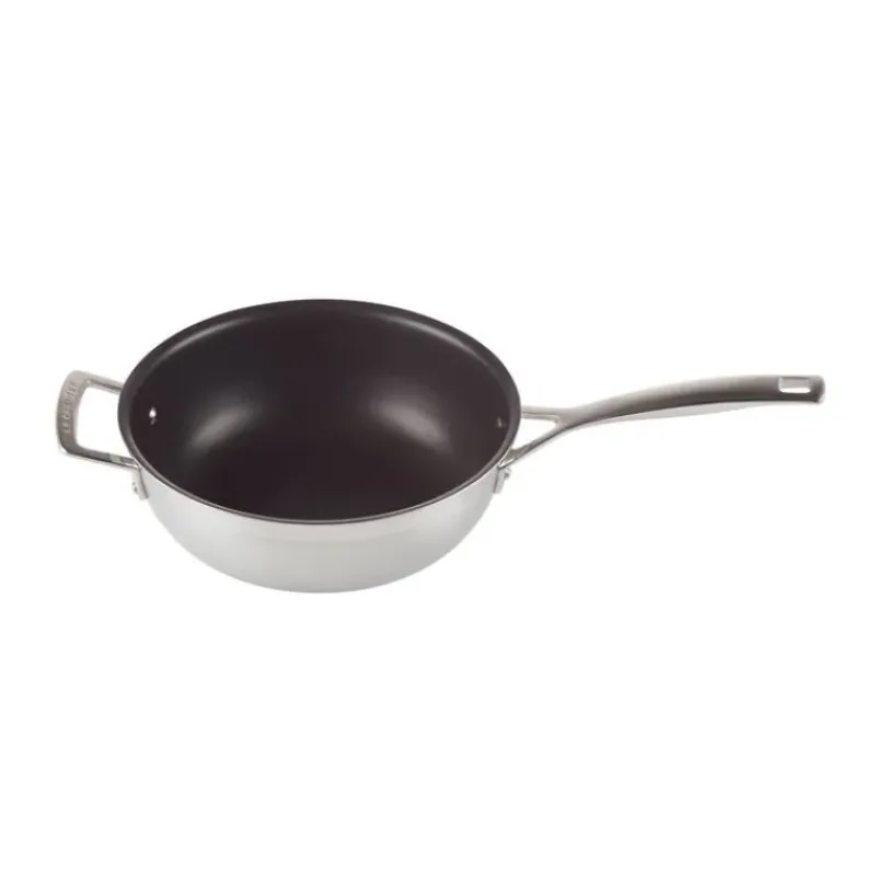 Sauteuses*LE CREUSET Sauteuse du chef inox 24 cm avec couvercle