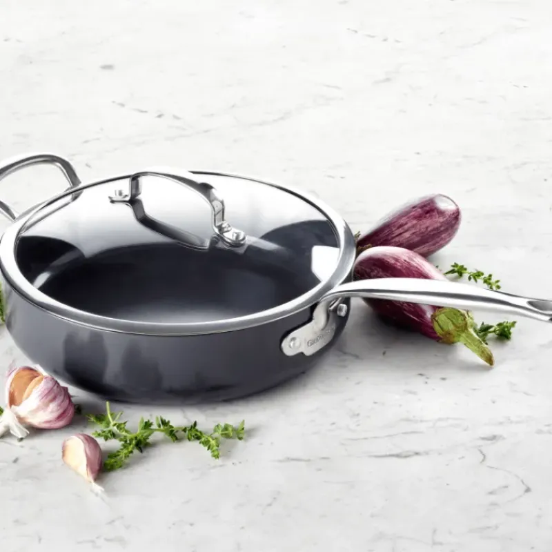 Sauteuses*GREENPAN Sauteuse en Céramique Ø 24 cm + couvercle, collection BARCELONA PRO