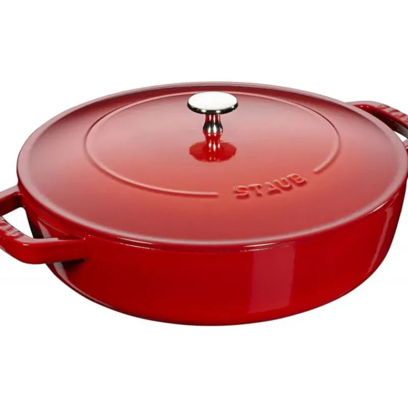 Sauteuses*STAUB Sauteuse en Fonte Chistera 28 cm Rouge Cerise