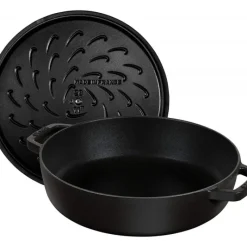 Sauteuses*STAUB Sauteuse en Fonte Chistera 24 cm Noir