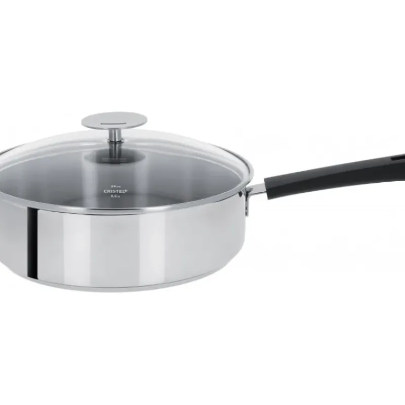 Sauteuses*CRISTEL Sauteuse Mutine Ø 26 cm Manche Fixe Inox