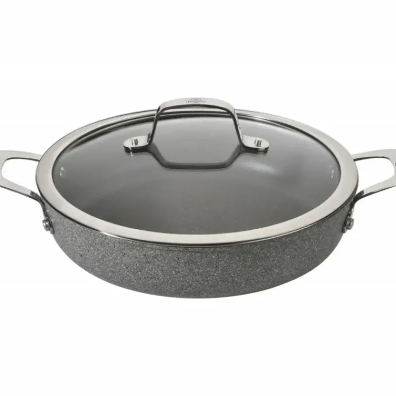 Sauteuses*BALLARINI Sauteuse Pierre 28 cm avec couvercle et poignées Salina Granitium