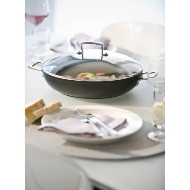 Sauteuses*LE CREUSET Sauteuse Provençale 30 cm Anti-Adhérente avec couvercle Les Forgées