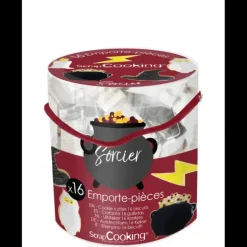 Emporte Pièce - Découpoir Pâtisserie*SCRAPCOOKING Seau 16 Emporte-pièces Thème Sorcier