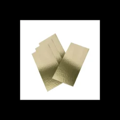 Présentoirs Pour Gâteaux*CUISINEADDICT Semelle à Bûche 20x10cm Or Bords Droits (x50)