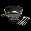 Appareil À Raclette, Appareil À Fondue*EMILE HENRY Service à Fondue en Céramique Ø 24 cm Fusain
