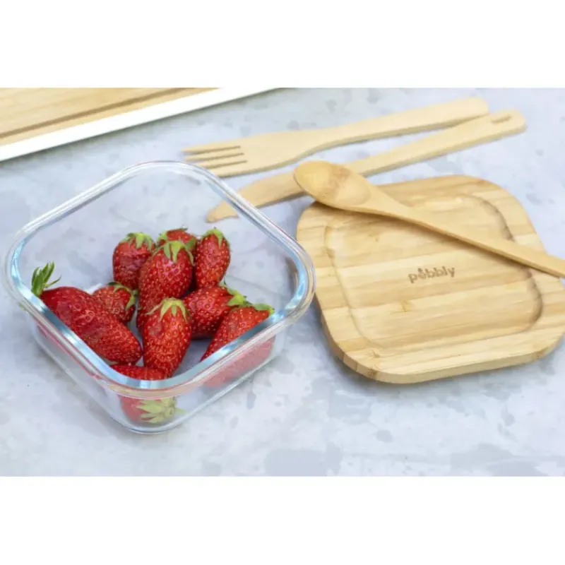 Couverts*PEBBLY Set 3 Couverts en Bambou