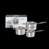 Batterie De Cuisine|Casseroles*LE CREUSET Set 3 Pièces Casseroles Inox avec Couvercle