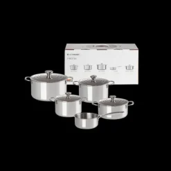 Batterie De Cuisine|Casseroles*LE CREUSET Set 5 Pièces Cocottes Inox Signature