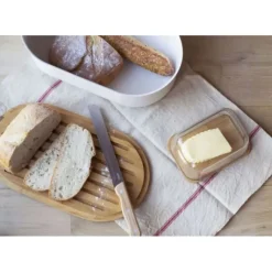 Sac En Tissu|Conservation*PEBBLY Set Boîte à Pain Métal et Bambou 4 Pièces