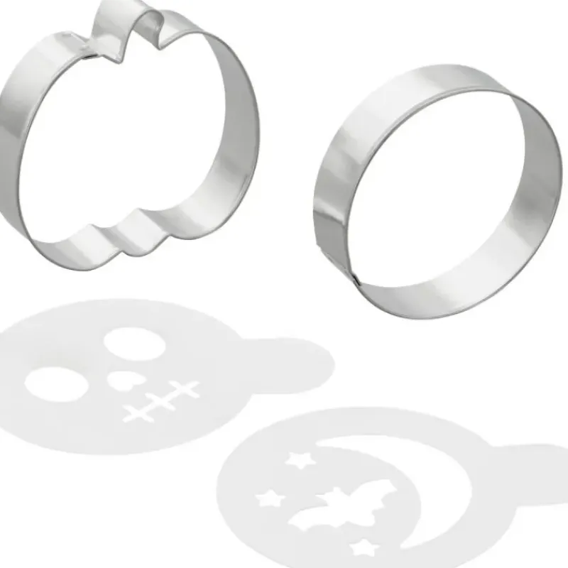 Emporte Pièce - Découpoir Pâtisserie*WILTON Set de 2 Emporte-Pièces et 2 Pochoirs Halloween