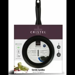 Batterie De Cuisine|Poêles*CRISTEL Set de 2 Poêles Aluminium Ø24 & 28 cm Cookway Ultralu
