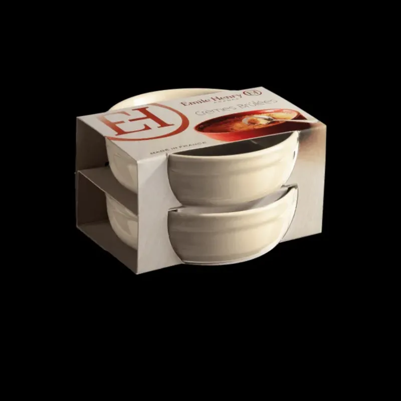 Vaisselle|Plat De Cuisson*EMILE HENRY Set de 2 Ramequins à Crème Brûlée en Céramique Ø 12 cm Argile