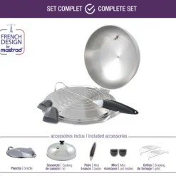 Plancha*MASTRAD Set Plancha avec Accessoires O'Plancha