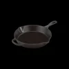Grills|Poêles*LE CREUSET Skillet Rond Profond 26cm en Fonte Noir