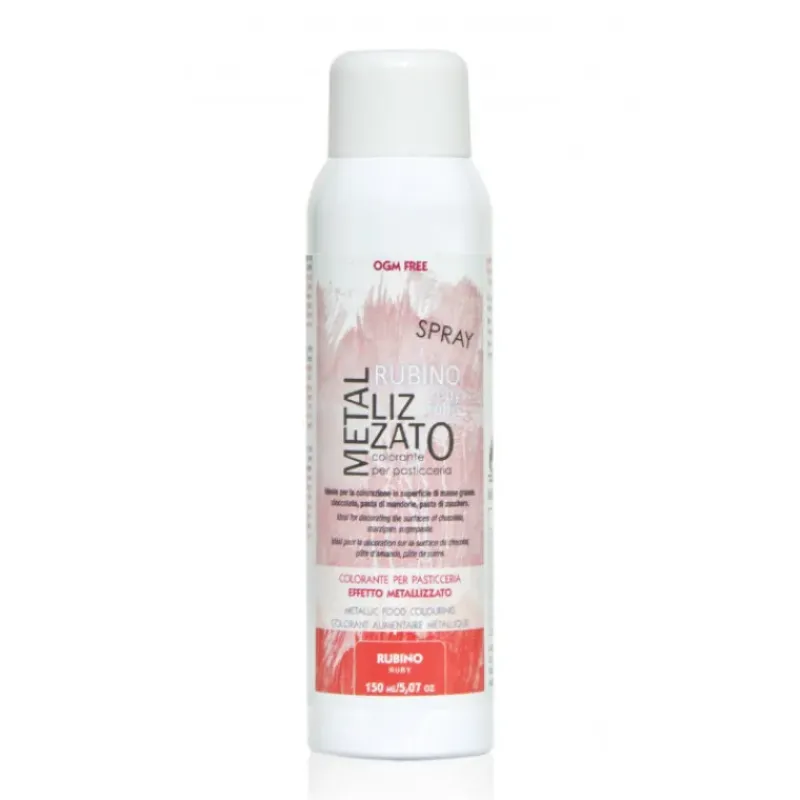 Colorants Alimentaires*CUISINEADDICT Spray Colorant Rouge Effet Métallisé 150 ml