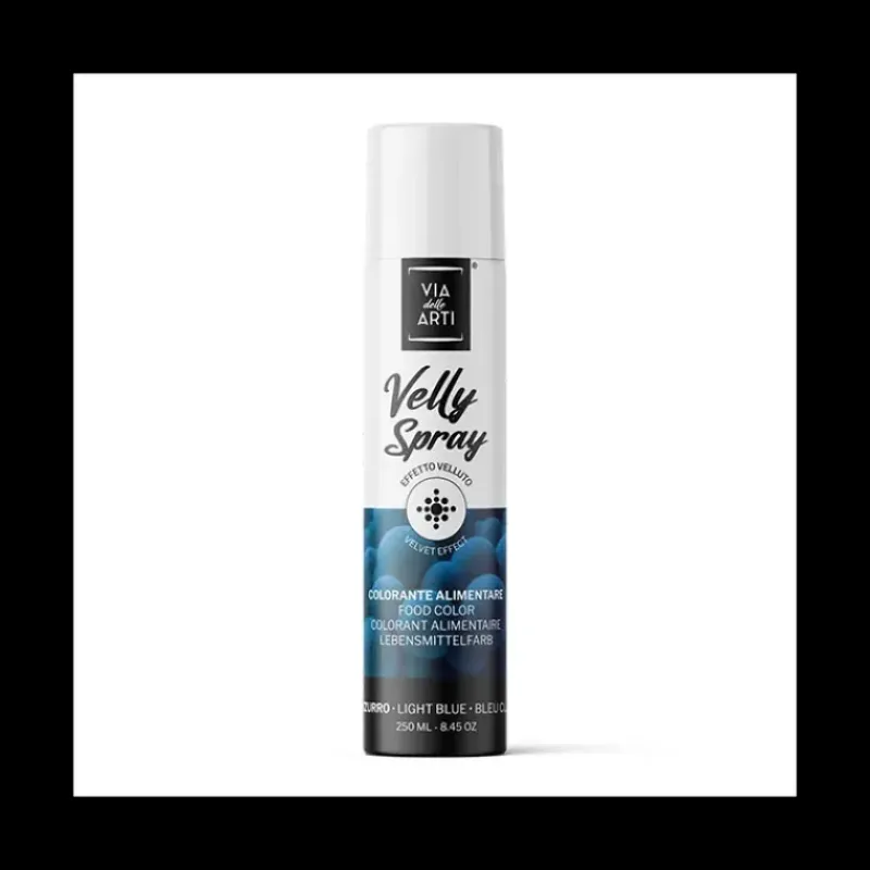 Spray Alimentaire|Colorants Alimentaires*VELLY SPRAY Spray Velours Bleu 250 ml Colorant Alimentaire Pro