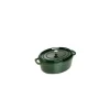 Cocotte En Fonte*STAUB Cocotte Fonte Ovale 29 cm Vert Basilic Majolique 4,2 L