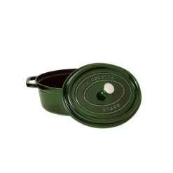 Cocotte En Fonte*STAUB Cocotte Fonte Ovale 33 cm Vert Basilic Majolique 6,7 L