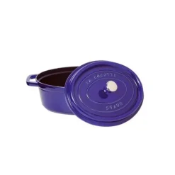 Cocotte En Fonte*STAUB Cocotte Fonte Ovale 33 cm Bleu Intense Majolique 6,7 L