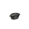 Cocotte En Fonte*STAUB Cocotte Fonte Ovale 23 cm Noir Mat 2,35 L