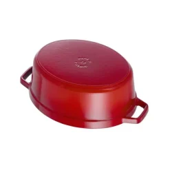 Cocotte En Fonte*STAUB Cocotte Fonte Ovale 27 cm Rouge Cerise 3,2 L