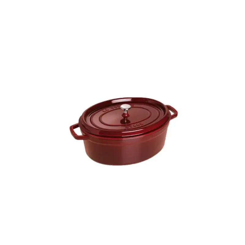 Cocotte En Fonte*STAUB Cocotte Fonte Ovale 33 cm Grenadine Majolique 6,7 L