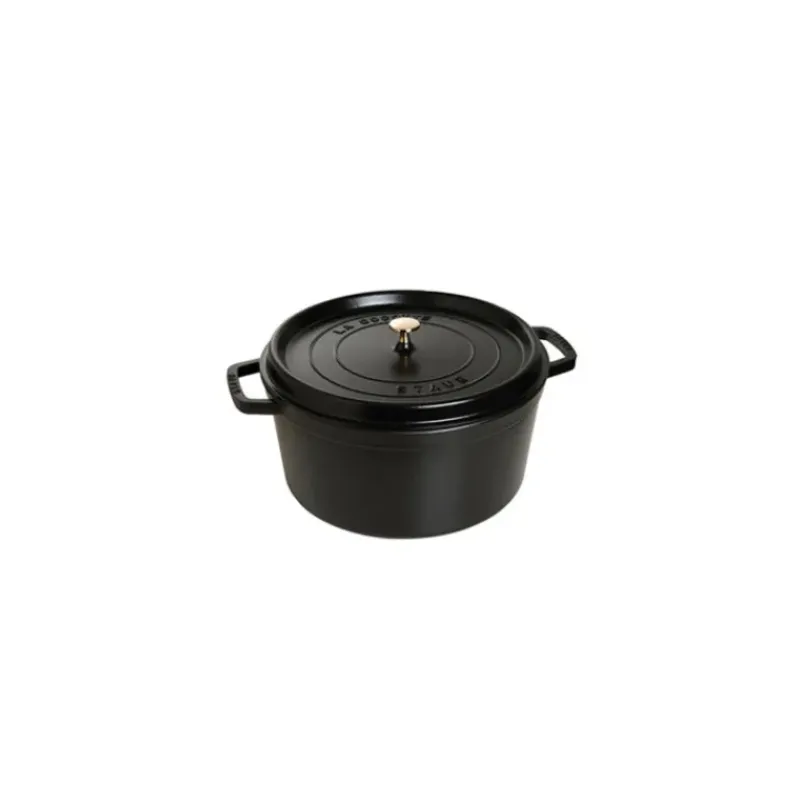 Cocotte En Fonte*STAUB Cocotte Fonte Ronde 24 cm Noir Mat 3,8 L