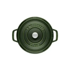 Cocotte En Fonte*STAUB Cocotte Fonte Ronde 26 cm Vert Basilic Majolique 5,2 L