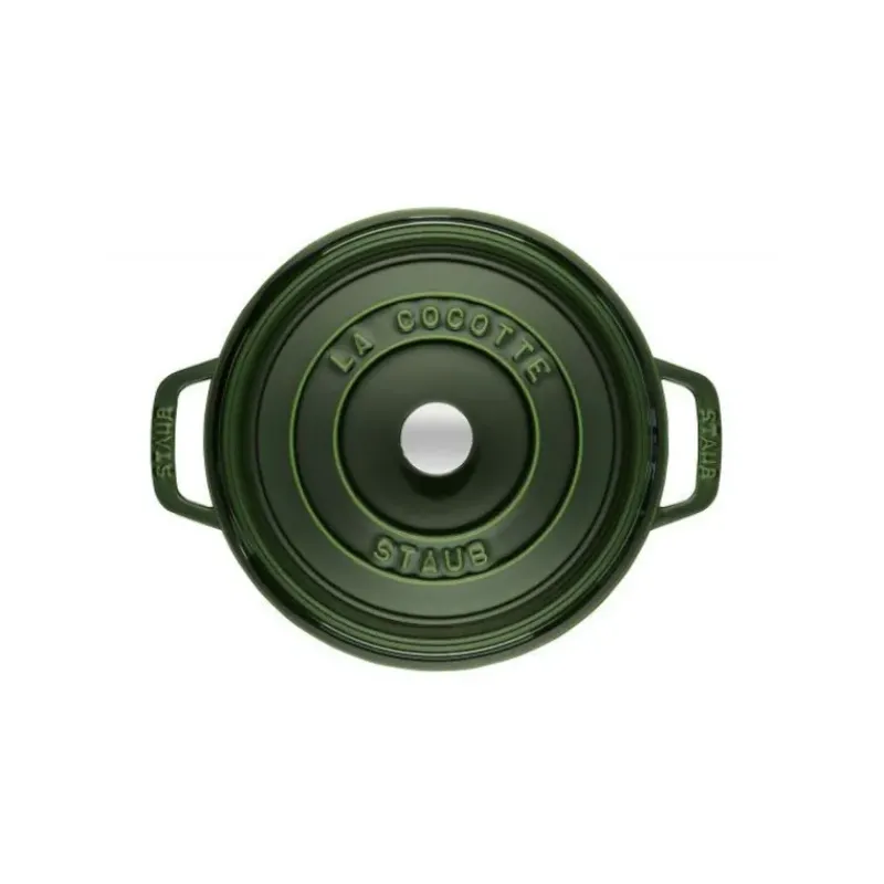 Cocotte En Fonte*STAUB Cocotte Fonte Ronde 26 cm Vert Basilic Majolique 5,2 L