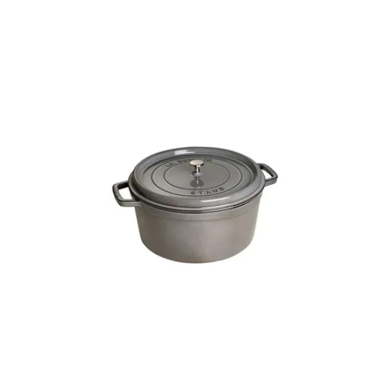Cocotte En Fonte*STAUB Cocotte Fonte Ronde 22 cm Gris Graphite 2,6 L