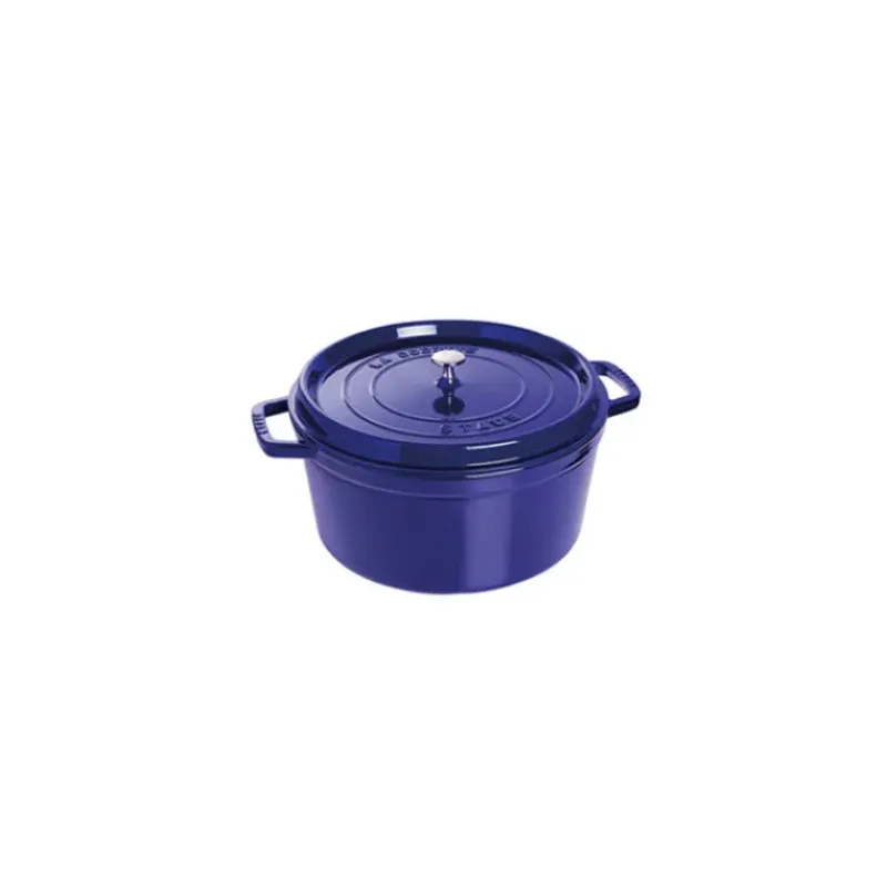 Cocotte En Fonte*STAUB Cocotte Fonte Ronde 26 cm Bleu Intense Majolique 5,2 L