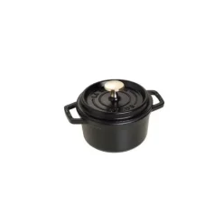 Cocotte En Fonte*STAUB Cocotte Fonte Ronde 14 cm Noir Mat 0,8 L
