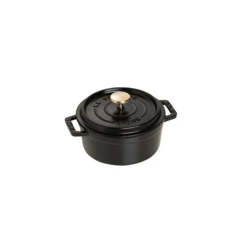 Cocotte En Fonte*STAUB Cocotte Fonte Ronde 12 cm Noir Mat 0,4 L