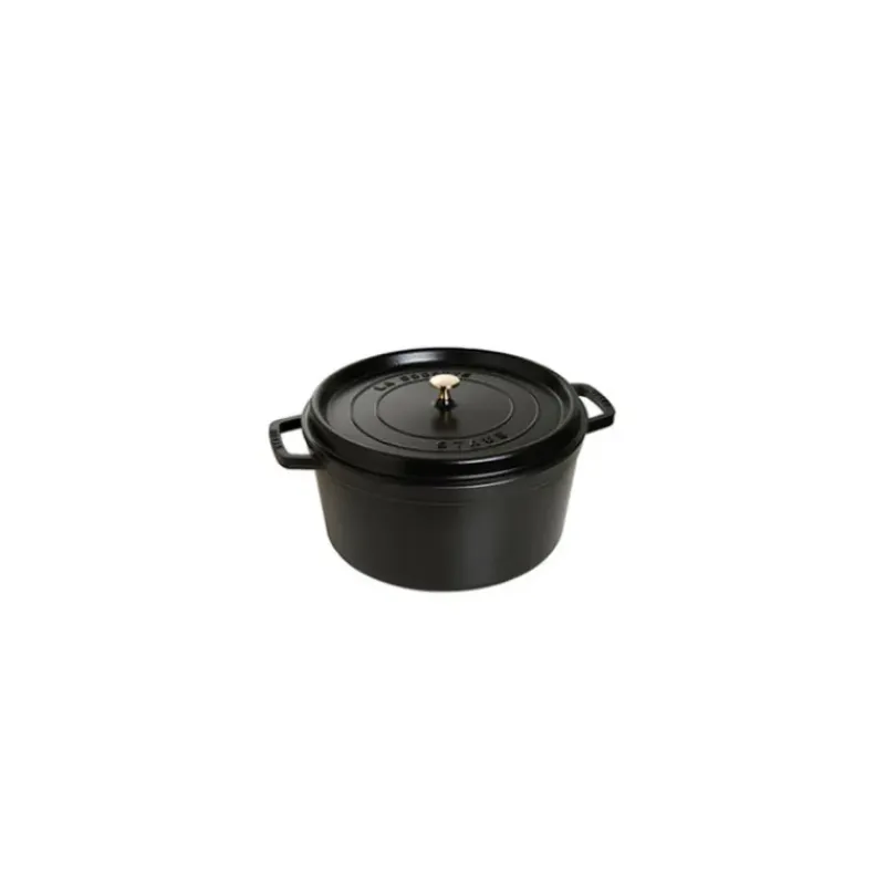 Cocotte En Fonte*STAUB Cocotte Fonte Ronde 18 cm Noir Mat 1,7 L