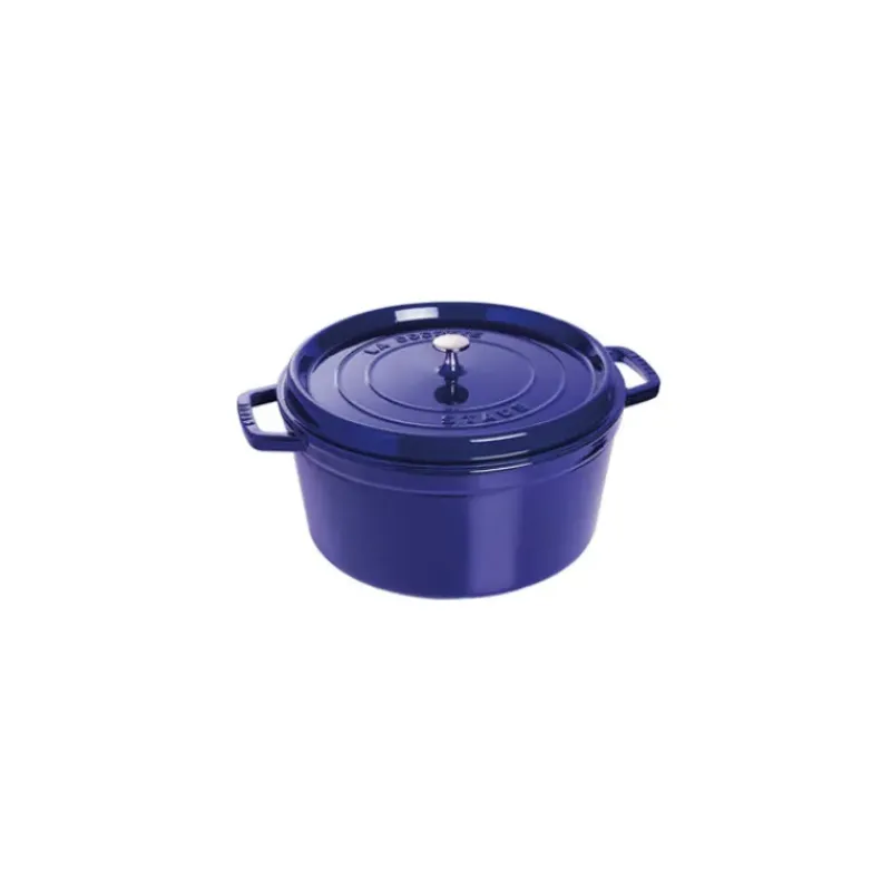 Cocotte En Fonte*STAUB Cocotte Fonte Ronde 30 cm Bleu Intense Majolique 8,35 L