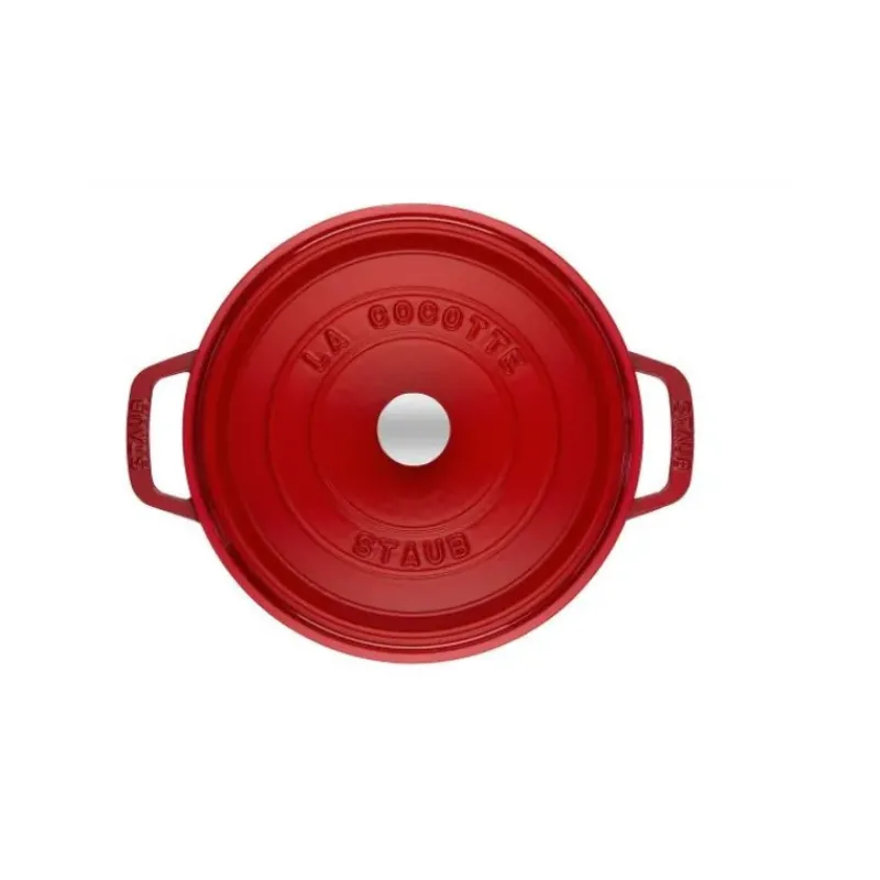 Cocotte En Fonte*STAUB Cocotte Fonte Ronde 26 cm Rouge Cerise 5,2 L