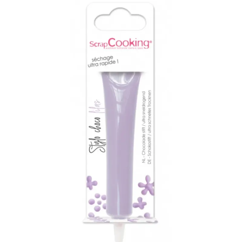 Nappages Et Glaçages|Décoration Comestible*SCRAPCOOKING Stylo Chocolat Lilas 25 g
