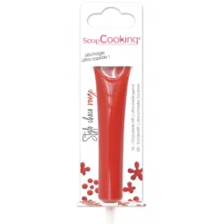 Nappages Et Glaçages|Décoration Comestible*SCRAPCOOKING Stylo Chocolat Rouge 25 g
