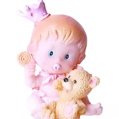 Décoration Gâteau*CUISINEADDICT Sujet bapteme Couronne Rose 5 cm