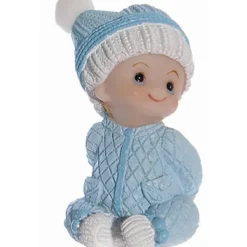Décoration Gâteau*MALLARD FERRIERE Sujet bapteme Garçon Pyjama Bleu 7,5 cm