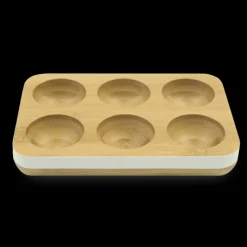 Conservation*PEBBLY Support à Œufs en Bambou