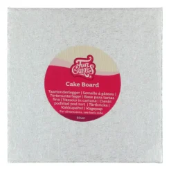 Présentoirs Pour Gâteaux*FUNCAKES Support Gâteau Carré 15 x 0,4 cm Argenté