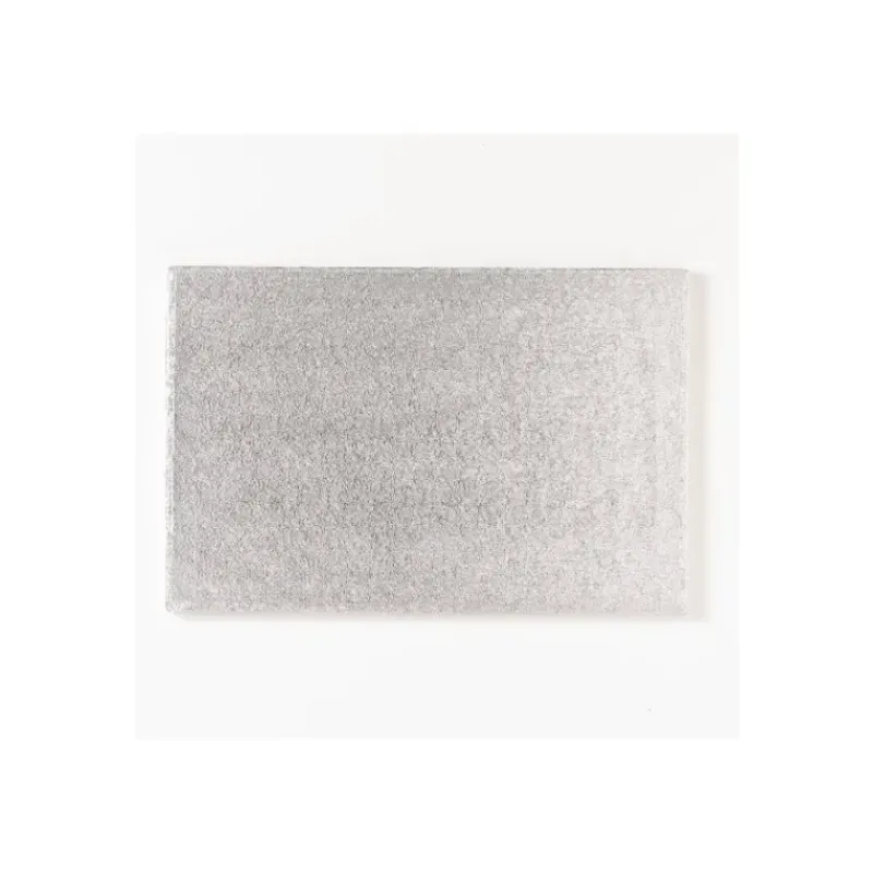 Présentoirs Pour Gâteaux*FUNCAKES Support Gâteau Rectangle 35x25 cm Argenté