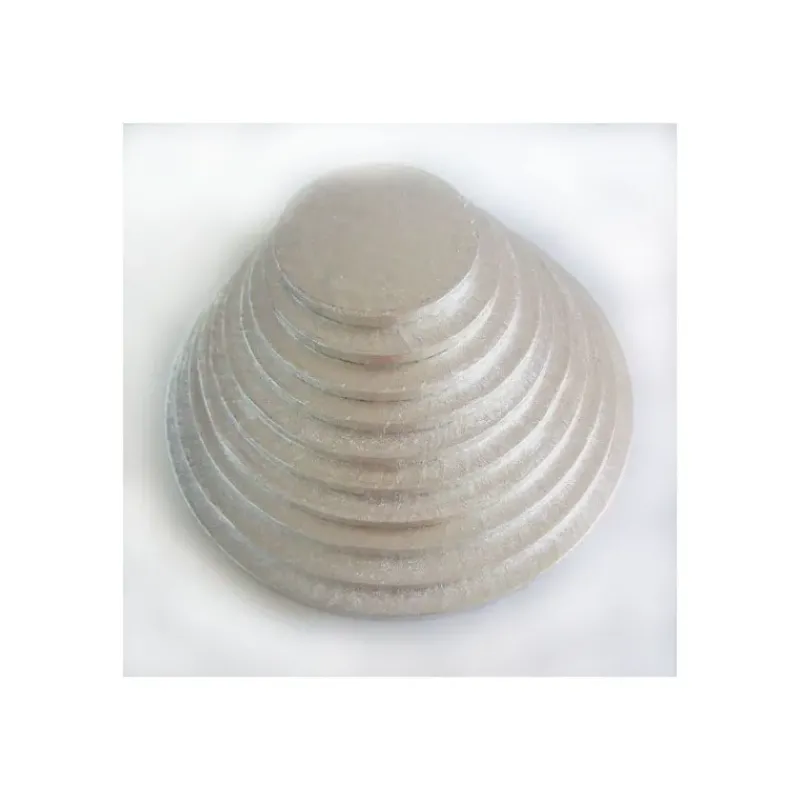 Présentoirs Pour Gâteaux*FUNCAKES Support Gâteau Rond Ø 35 x 1 cm Argenté