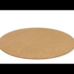 Présentoirs Pour Gâteaux*SCRAPCOOKING Supports à Gâteaux Kraft et Blanc Rond 24 cm (x5)