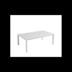 Mobilier Lounge|Salon De Jardin Professionnel*GROSFILLEX Table Basse Rectangulaire 100 x 60 cm Blanc Glacier Sunset