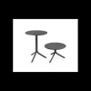 Mobilier Terrasse Restaurant*NARDI Table convertible en Polypropylène Spritz Anthracite